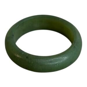 Unpolished Jade Band Ring Size 6